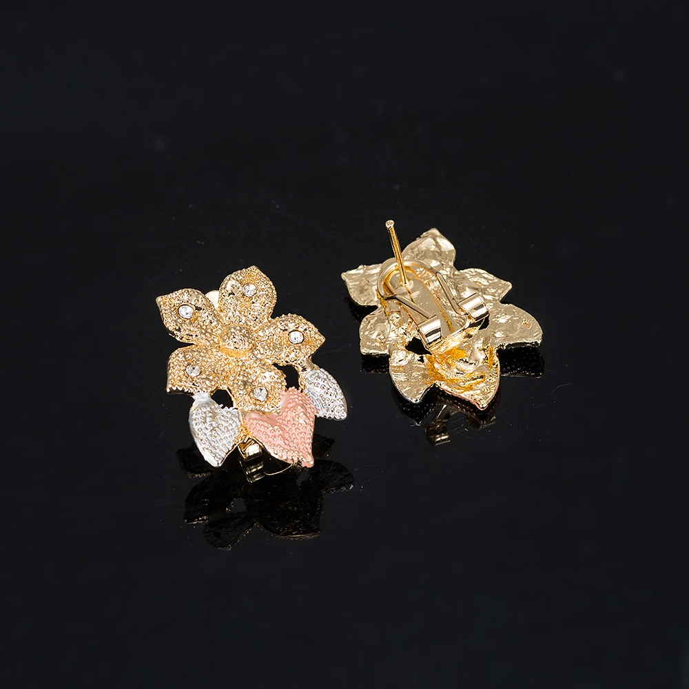 MUKUN New Dubai Gold Jewelry Sets | Bridal Necklace, Earrings, Ring, and Bracelet | Fashion Wedding Nigerian Jewelry Set for Women image 5