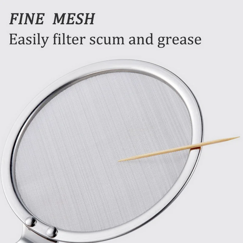 Сверхтонкая ложка из нержавеющей стали 304 для пролива масла фильтр маленький