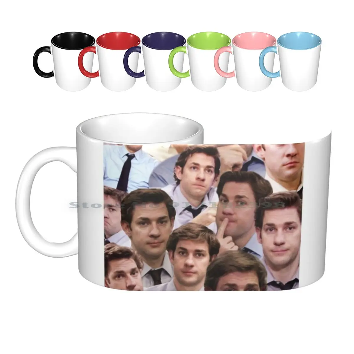 

Jim Halpert The Office Dunder Mifflin Scranton Керамические Кружки Кофейные чашки Кружка для чая с молоком Джим Халперт Дандер мифлин офис