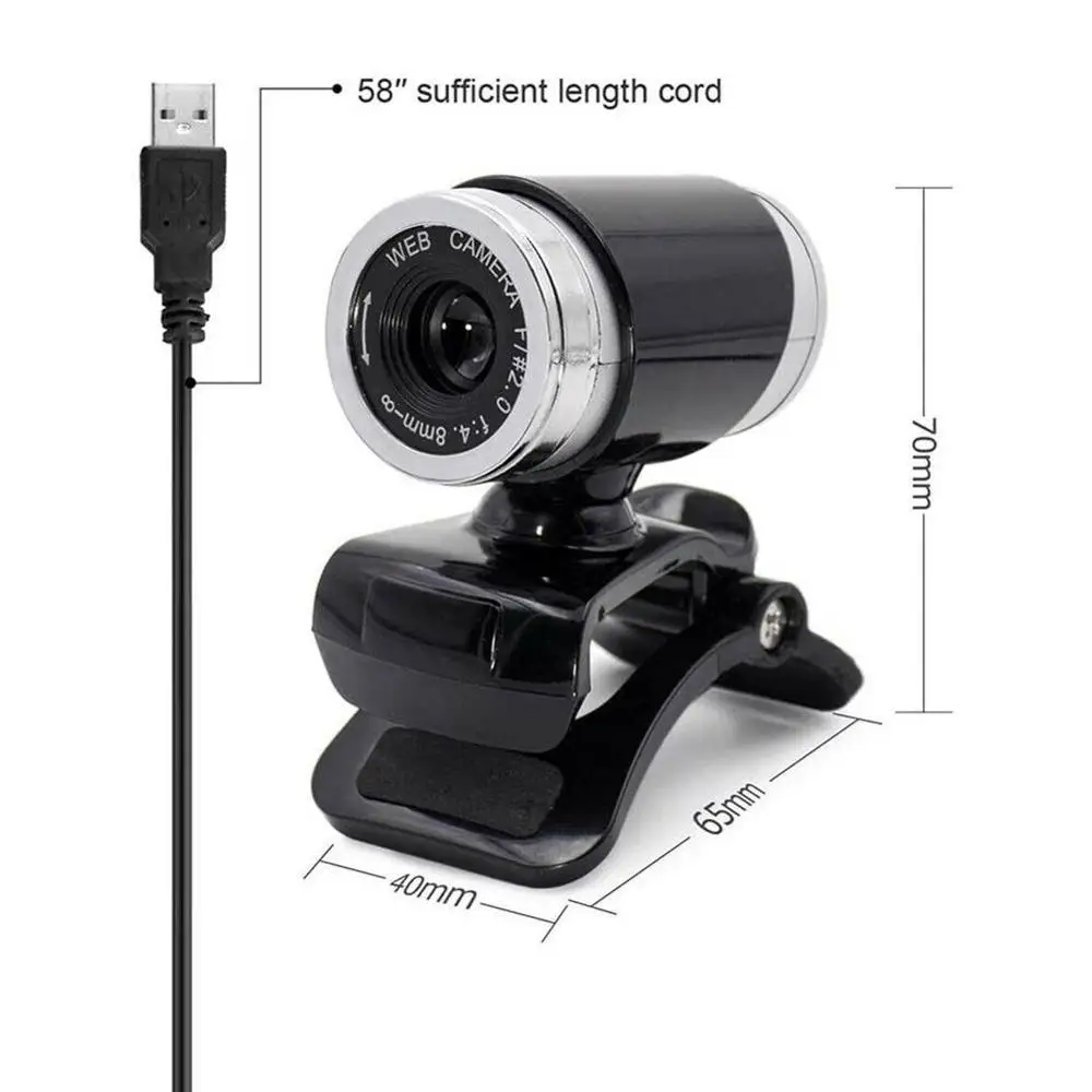 

Fast Delivery Webcam 480P Webcams USB 2.0 Web Digital Web For PC Clip-on Cam Laptop Desktop Camera Microphone With Camera Y3S2
