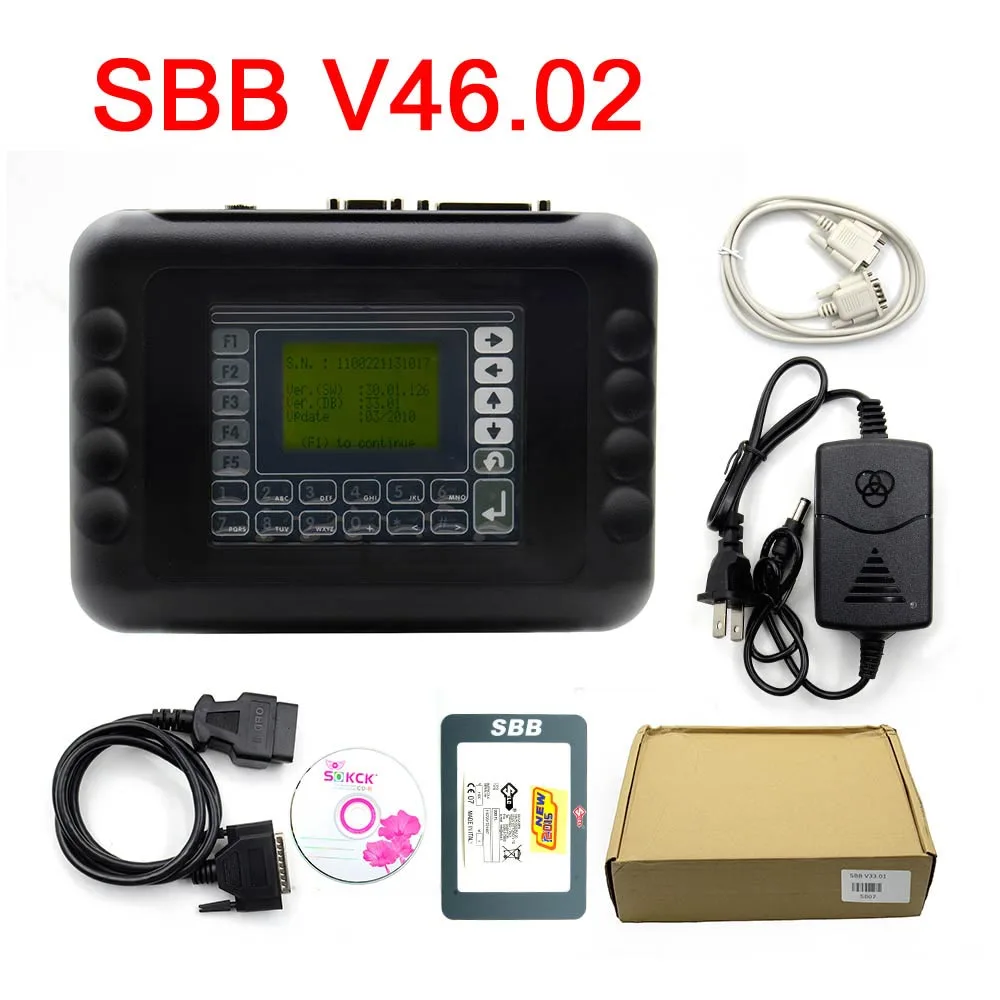 V46.02 Новейшая Версия SBB V48.99 SBB Pro2 V48.88 авто ключ программист Поддержка автомобилей до Замена SBB V46.02 Мини Zed Bull - Цвет: V46.02