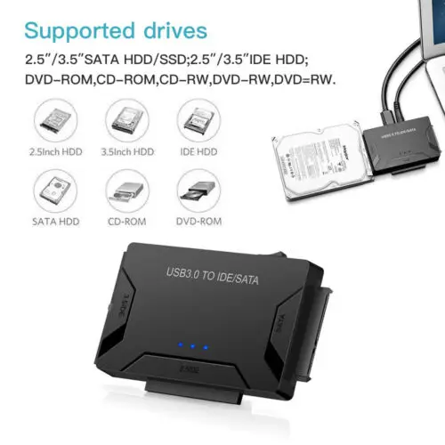 Конвертер USB 3 0 на SATA IDE жесткий диск 2 5 дюйма адаптер для дисков Sata карт SAS/SATA| |