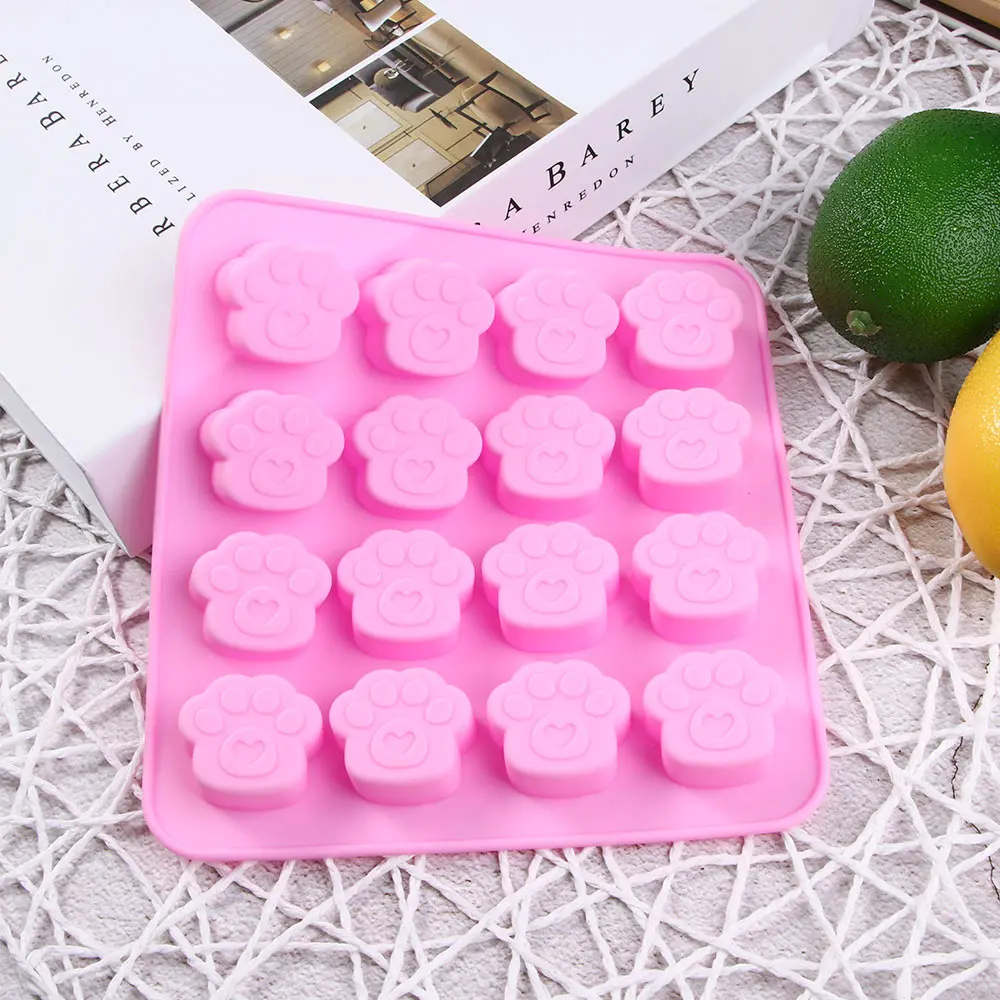 Питомцы кошка собака лапа печенье силиконовая форма для торта конфет шоколада