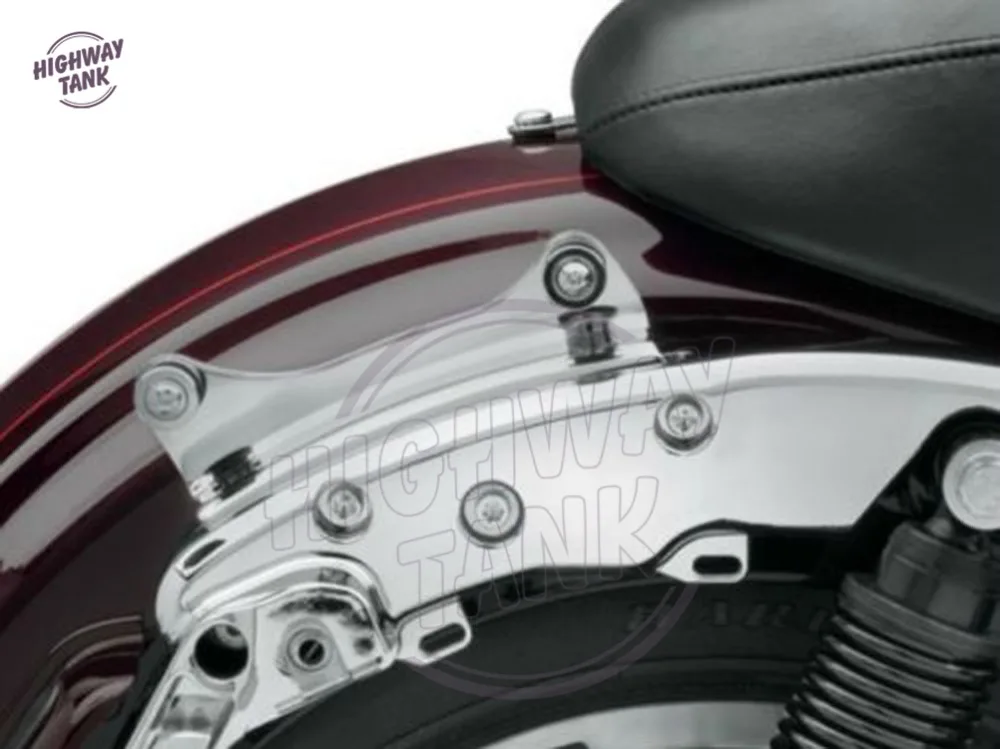 1 пара 4 четыре точки хром Мотоцикл док аппаратный комплект чехол для Harley Road King FLHR