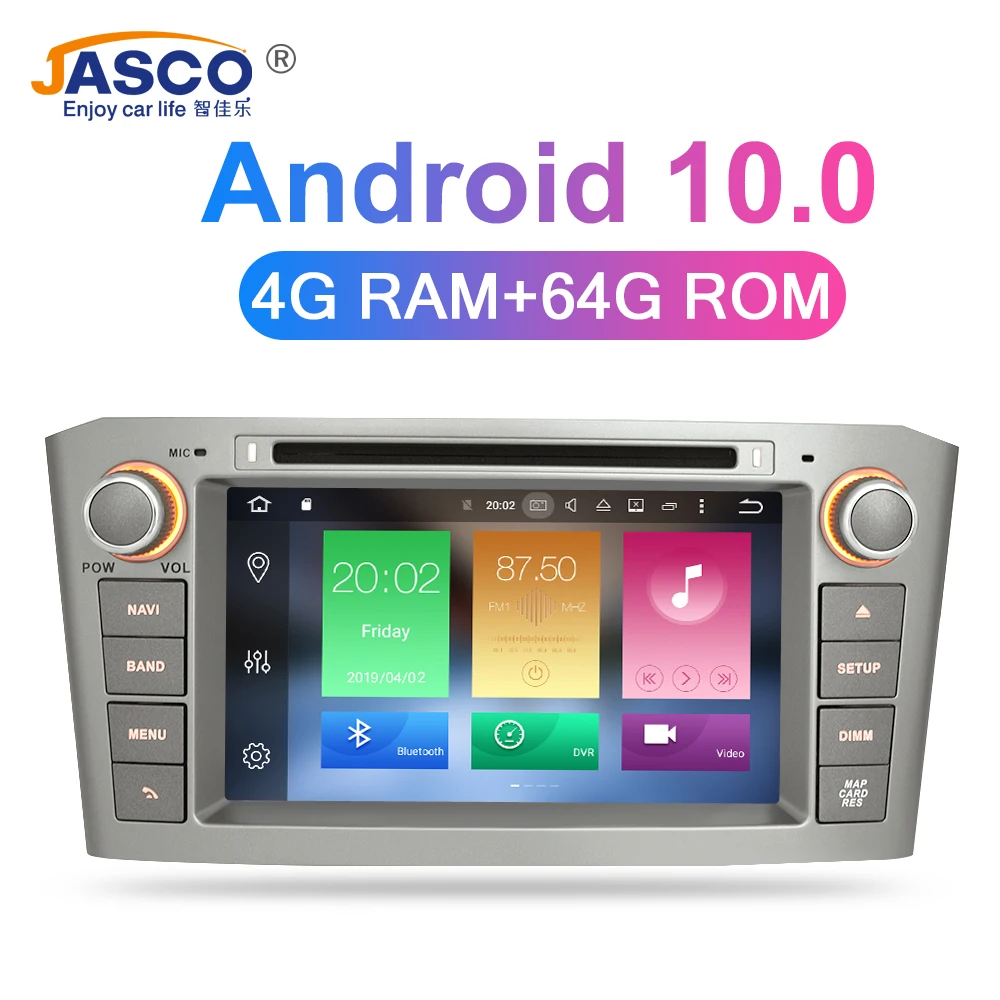 Мультимедийная головка для Toyota Avensis/T25 9 0 2003 7 дюймов 4 Гб ОЗУ Android 2008|Автомагнитолы|