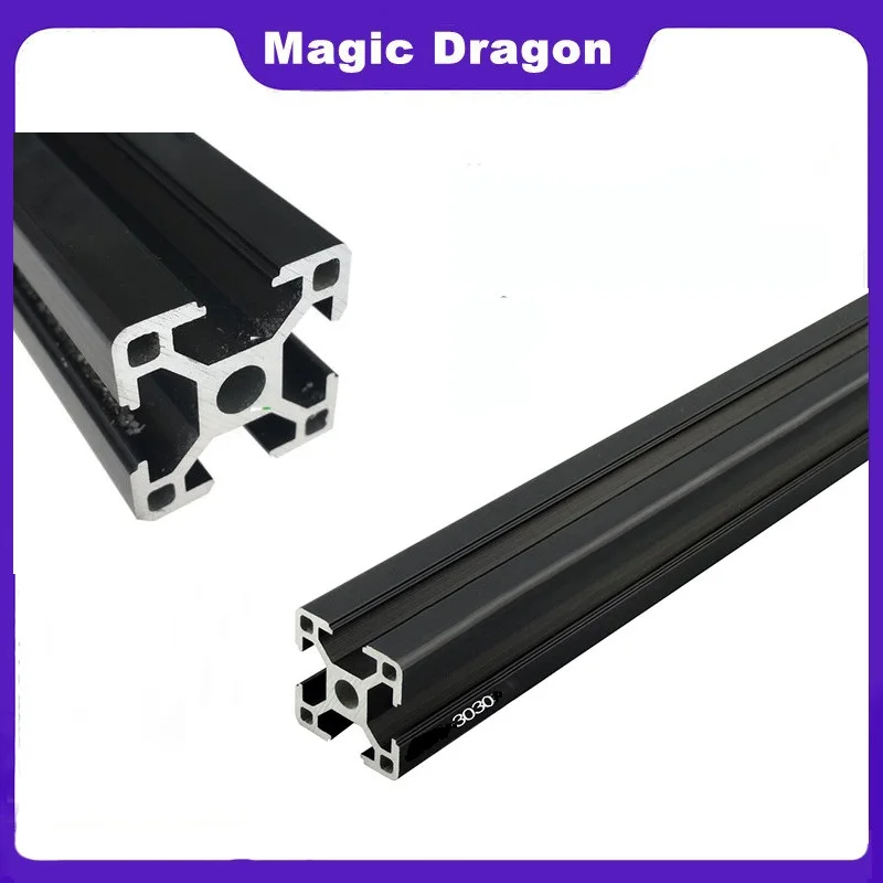 Экструзионный профиль из анодированного алюминия черного цвета европейский