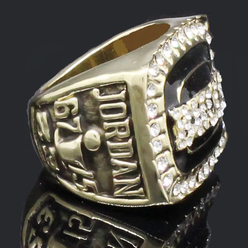 Модные хрустальные стразы баскетбольная звезда 1992 Чемпионат Чикаго кольцо