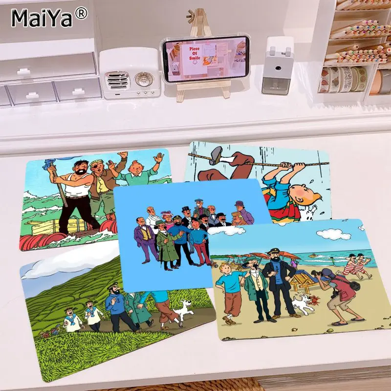 

MaiYa Cool Fashion The Adventures of Tintin gamer play mats Mousepad Smooth Writing Pad Desktops Mate gaming mouse pad