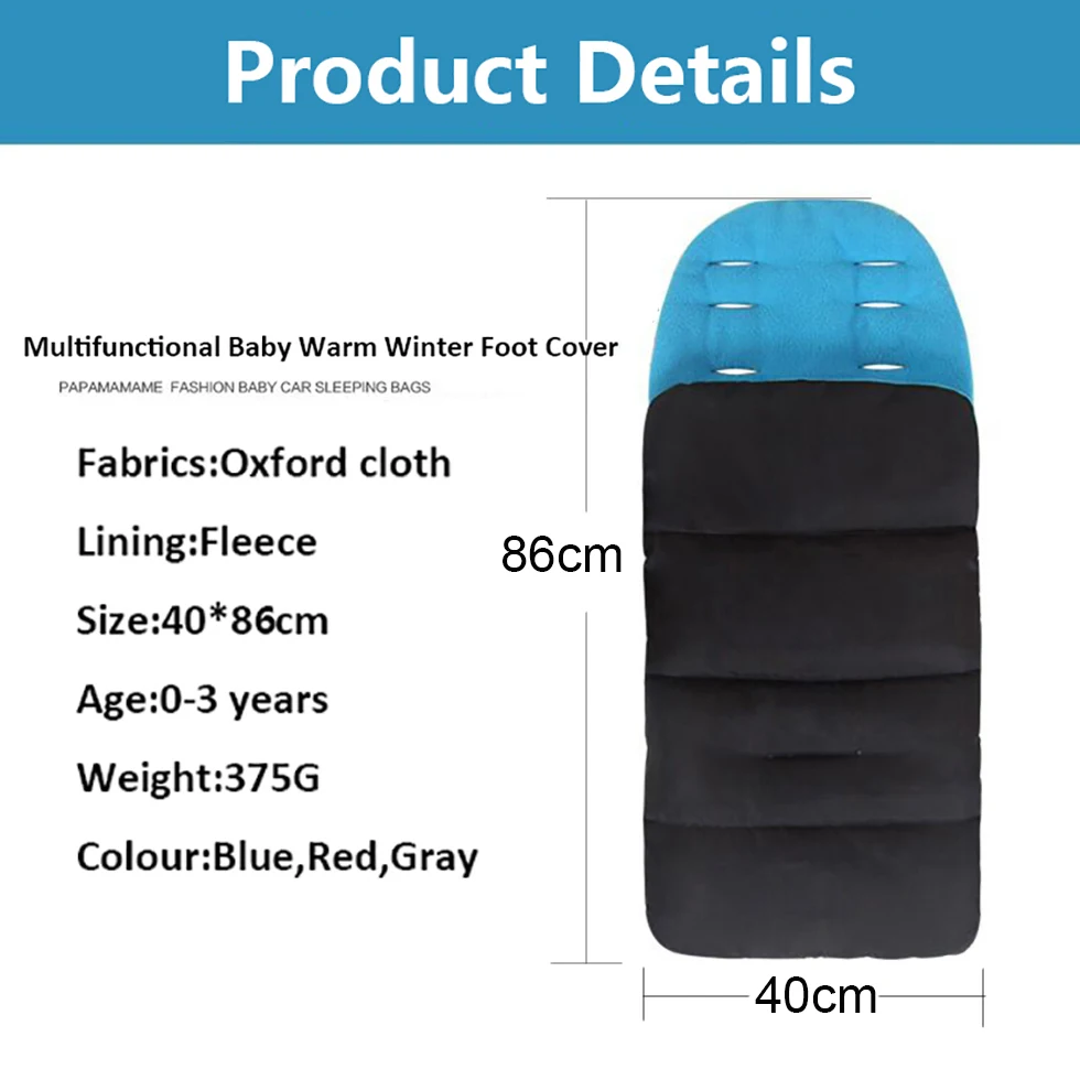 Детский матрас в коляске водонепроницаемая муфта для ног зимние спальные мешки