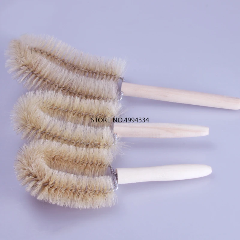 1 шт. щетка для стеклянной посуды лабораторная волос реагент бутылка бесплатная