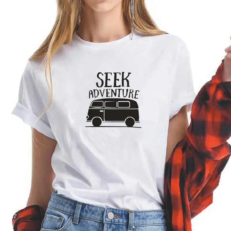 

Футболка женская хлопковая с коротким рукавом, модный топ в стиле Харадзюку, рубашка с черными буквами, большие размеры, на лето