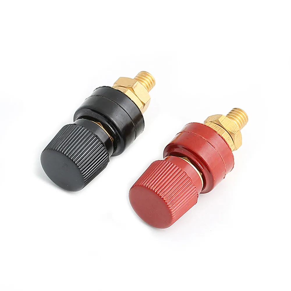 M8 8MM Copper Posts Terminal Binding Post Blocks Power Supply Terminals Welding Machine Red/Black | Электроника
