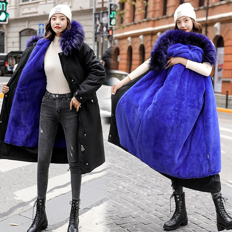 SAMGPILEE -30 градусов одежда для снежной погоды Длинные парки зимняя куртка Для