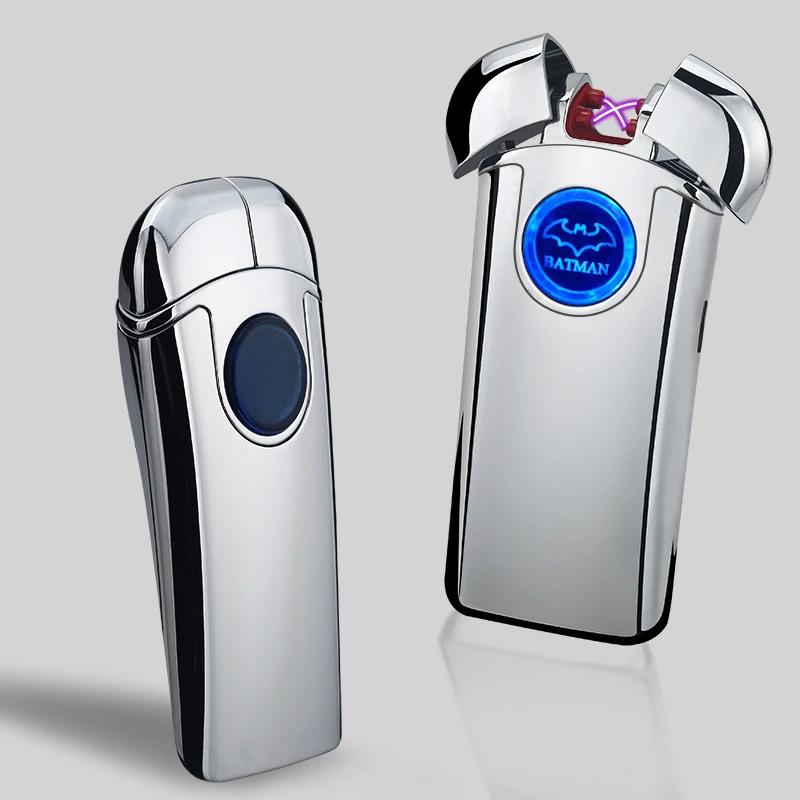 Новая импульсная Зажигалка Летучая мышь с двойной дугой зажигалка USB-зарядкой