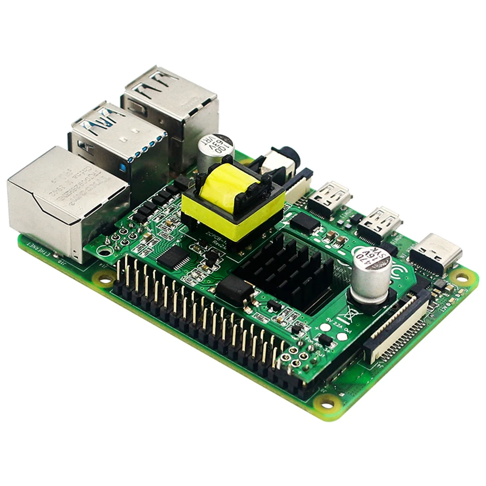 

Ethernet POE модуль питания 802.3af сетевая плата расширения с радиатором для Raspberry Pi 4B/3B +