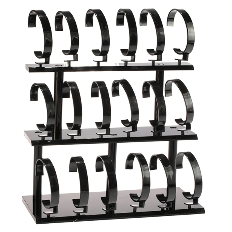 

Acrylic Three-Layer 18-Digit Watch Display Storage Rack