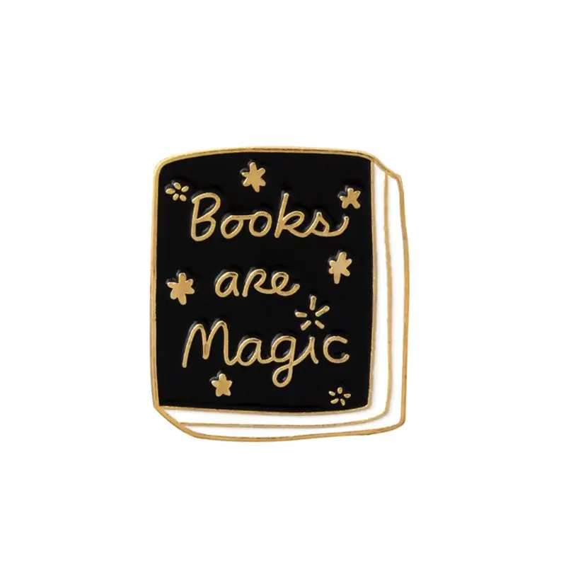 

New Book Brooch Cartoon Books Hedgehog Wizard Enamel Backpack Icon Badge Creative Fashion Girls Gifts Decoration Clothing 85LB