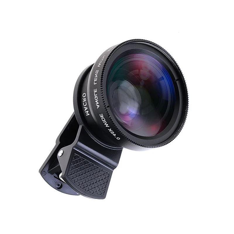 Объектив для мобильного телефона 2 функции 0 45x широкоугольный и макрообъектив