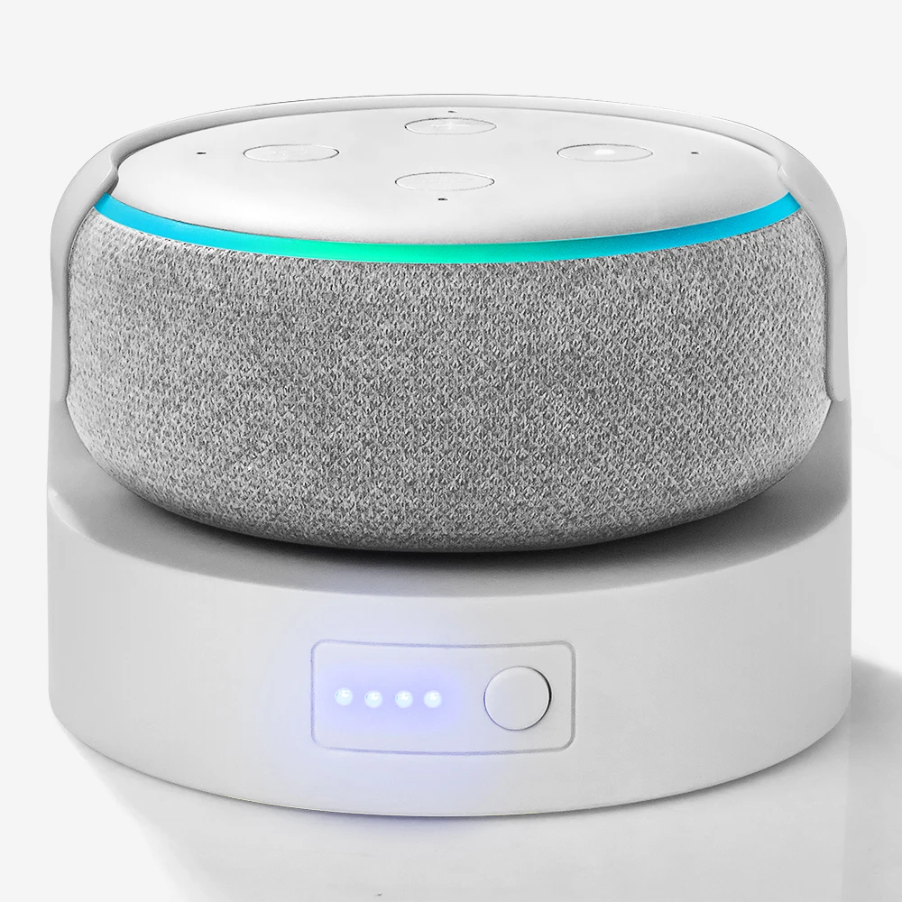 

Battery Pack for Echo Dot 3rd Battery Base for Echo Dot 3 portable Charger Docking Station Echo dot 3 hplder mount 5200mAh