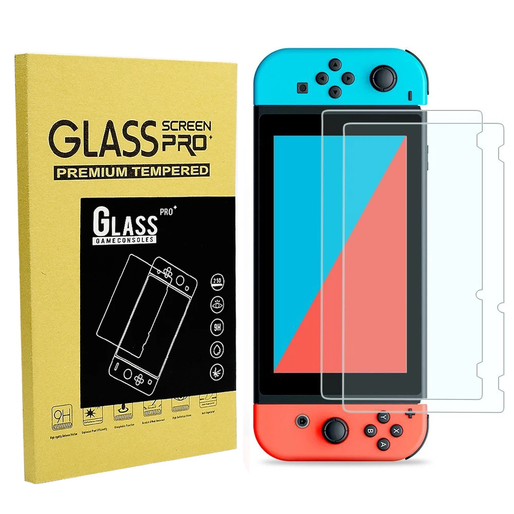 Закаленное стекло прозрачная защитная пленка для экрана Full HD Защитная Nintendo Switch