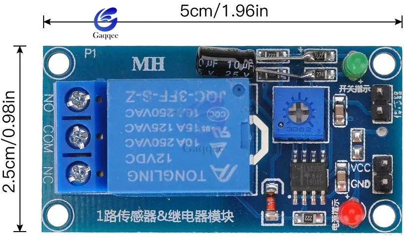 Реле датчика влажности почвы 12 В постоянного тока модуль контроля обнаружения