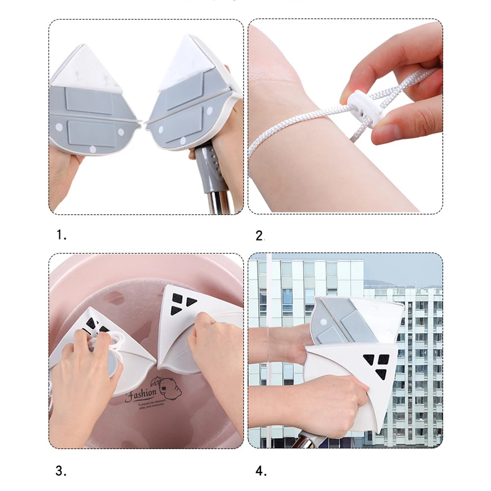 Инструменты для очистки стекол окон двухсторонние магнитные щетки поверхности