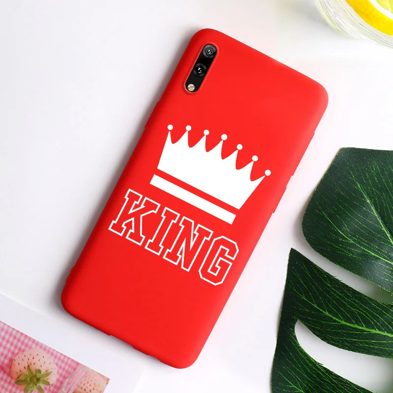 Чехол для телефона King queen Crown, пары, для huawei Y5 Y7 Pro Y9 Y3 II Y7 Prime, яркие цвета, мягкие силиконовые чехлы из ТПУ