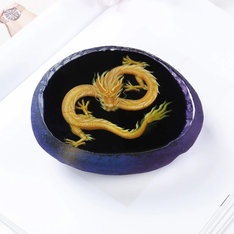 

DIY Natural Stone Shape Resin Art Molds Vivid Goldfish Home Decor Ornament Molds