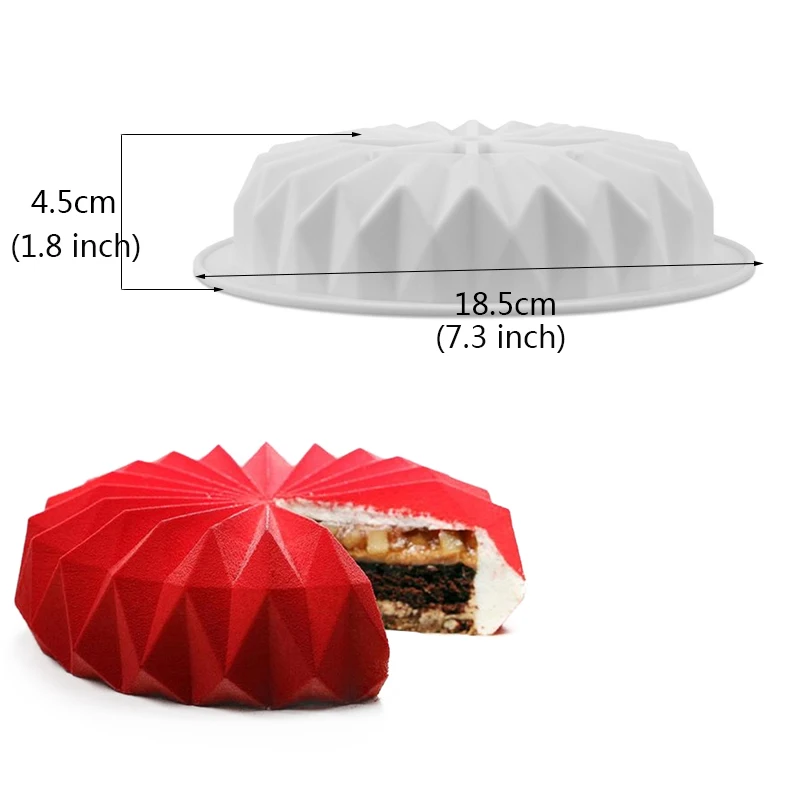 

Diamond Shaped Silicone Cake Baking Mold for Mousse Dessert Chocolate Jelly Pudding Pastry Making Moulds Cake Decorating Tool