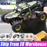 mould king 18002 moc high tech 4wd rc buggy car app remote control off road climbing truck model building blocks kids toys gifts