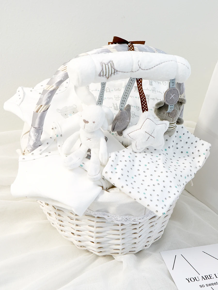 Подарочная коробка для новорожденных детей 0 36 месяцев набор хлопковой одежды