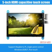 5 inch lcd monitor hdmi compatible 800x480 hd touch screen capacitive screen for raspberry pi 4 model b 3b3b2bb
