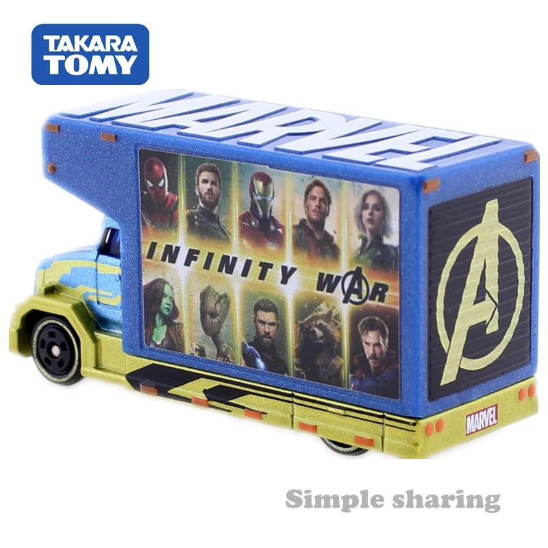 Takara Tomy Tomica Marvel Tune MOV 3 0 Мстители модель грузовика набор литье под давлением