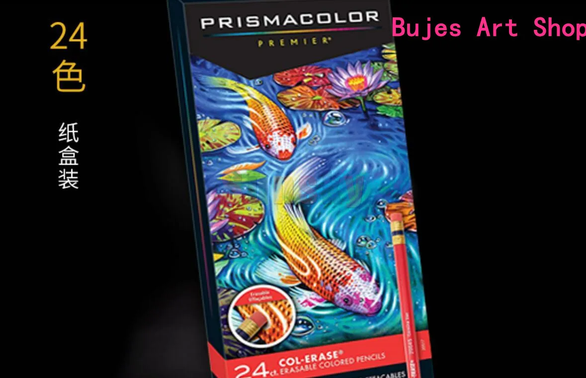 Sanford prismacolor 24 цвета Анимация цветной карандаш ластик свинцовый набор Мультяшные