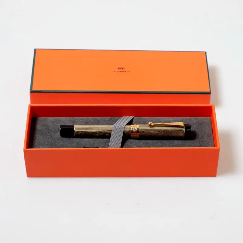 

Luxury Jinhao Century 100 Fountain Pen Acrylic Gold Clip 0.7mm Nib Collect Pen Business Office Supplies caneta tinteiro