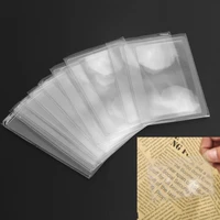 10pcs multifuntion 3x magnifier magnification magnifying fresnel lens portable pocket credit card size magnifying glass