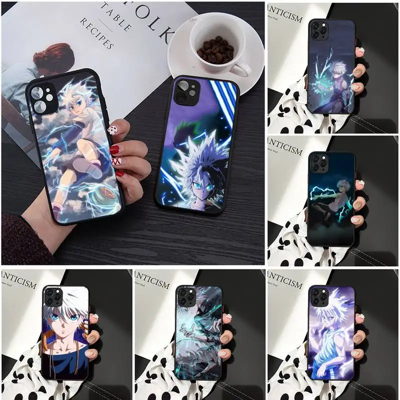 

Anime Hunter X Hunter Killua Phone Case Matte Transparent for iPhone 7 8 11 12 s mini pro X XS XR MAX Plus cover funda