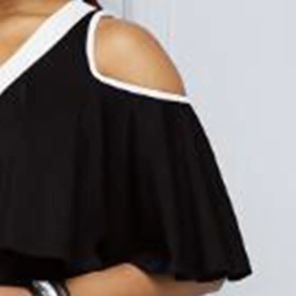 Женское платье с оборками черное облегающее Коктейльные Вечерние платья летнее