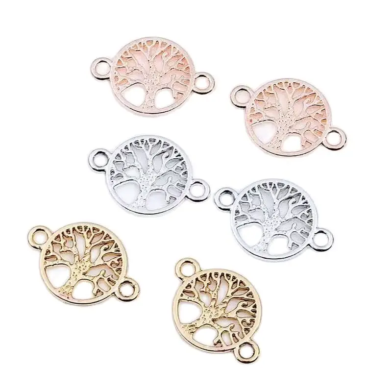 

Jewelry Connector Plant Tree Double Hole Strap Accessories DIY Necklace Bracelet