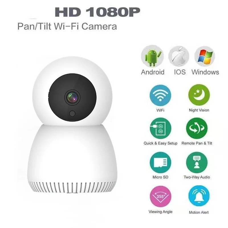 

Tuya Mini 1080P IP Camera Smart Automatic Tracking Home Security Indoor Camera Surveillance Wireless WiFi Camera Baby Monitor