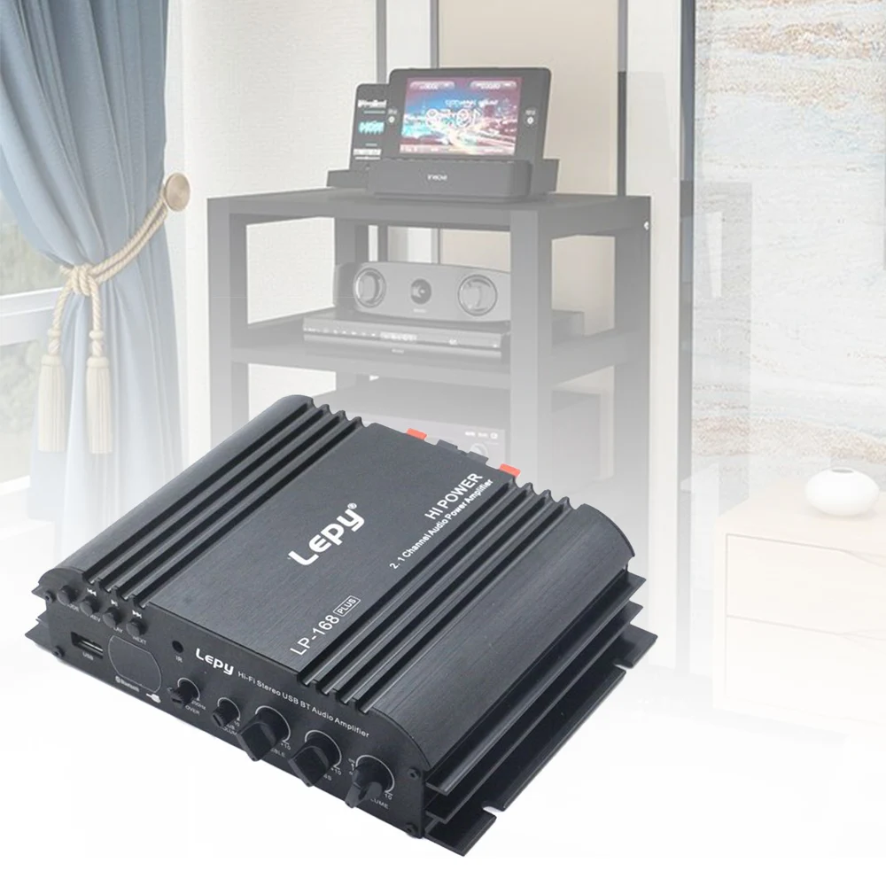 Lepy HiFi стерео цифровой аудио усилитель 2 1 канальный сабвуфербт мощности домашний