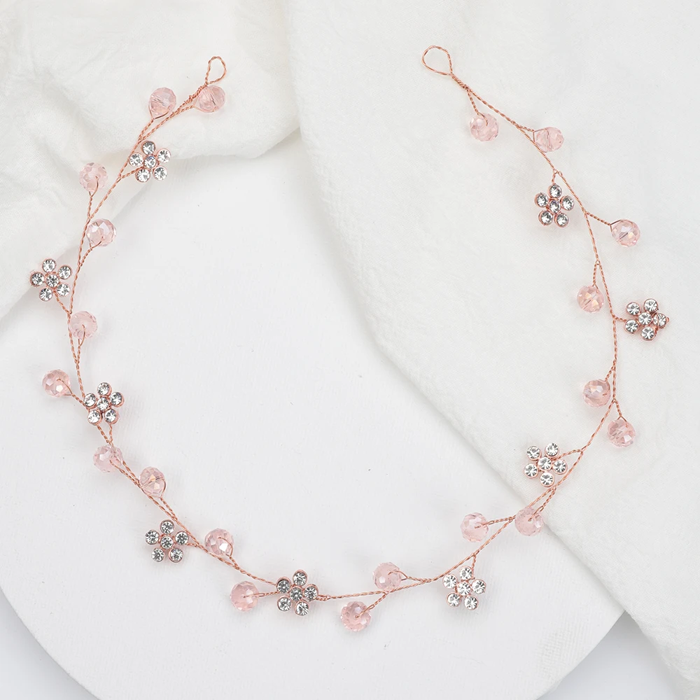 Набор свадебных аксессуаров из розового золота свадебные украшения для волос