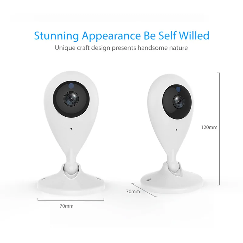 

720P IP Camera Wireless Wifi network Surveillance Camera Smart Life Compatible with Alexa Echo Show and Google Chromecast