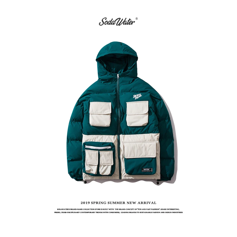 SODAWATER мужской теплый толстый зимний пуховик Мужская брендовая одежда высокое