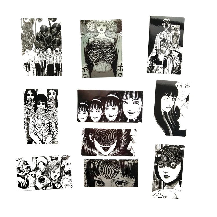 10 шт. Junji Itou TOMIE джакузи фанаты аниме Винтаж Пастер Косплей смешные наклейки