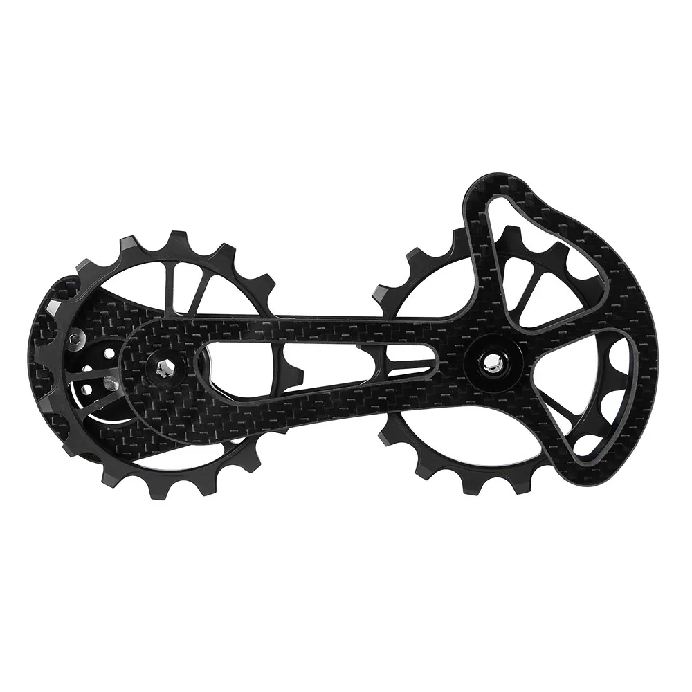 

16T Bicycle Bike Ceramic Bearing Jockey Pulley Wheel Set Carbon Fiber Rear Derailleurs Guide Bicycle Parts for Shimano