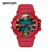 sanda luxury brand mens sports watches dive 50m digital led military watch men casual electronics wristwatches relojes hombre