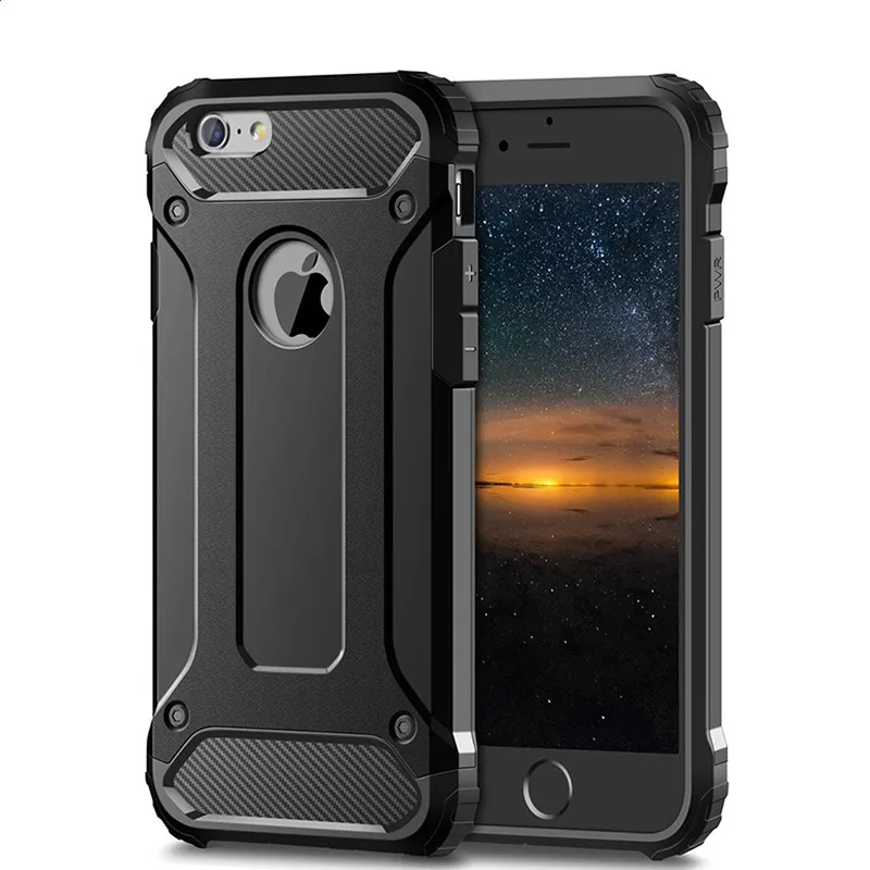 

Rugged Layer Armor Case for iPhone 11 Pro Max 2019 5S 5 Se 5C 6 6S 7 7G 8 Plus X XR XS Max Case Heavy Duty Shockproof Case