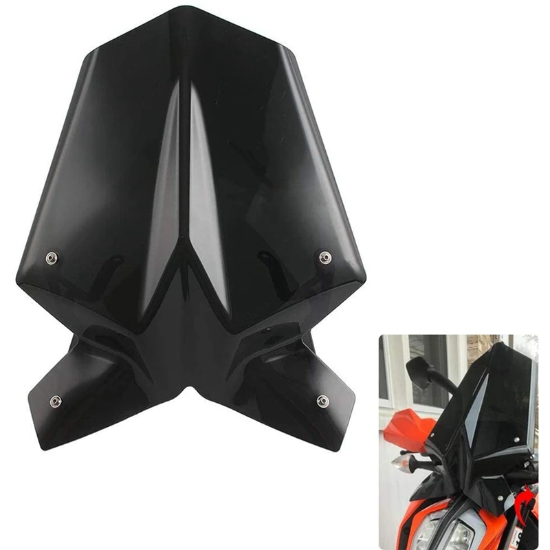 

Мотоциклетное Спортивное ветровое стекло, искусственная защита, подходит для Duke 125 390 2017 -2019