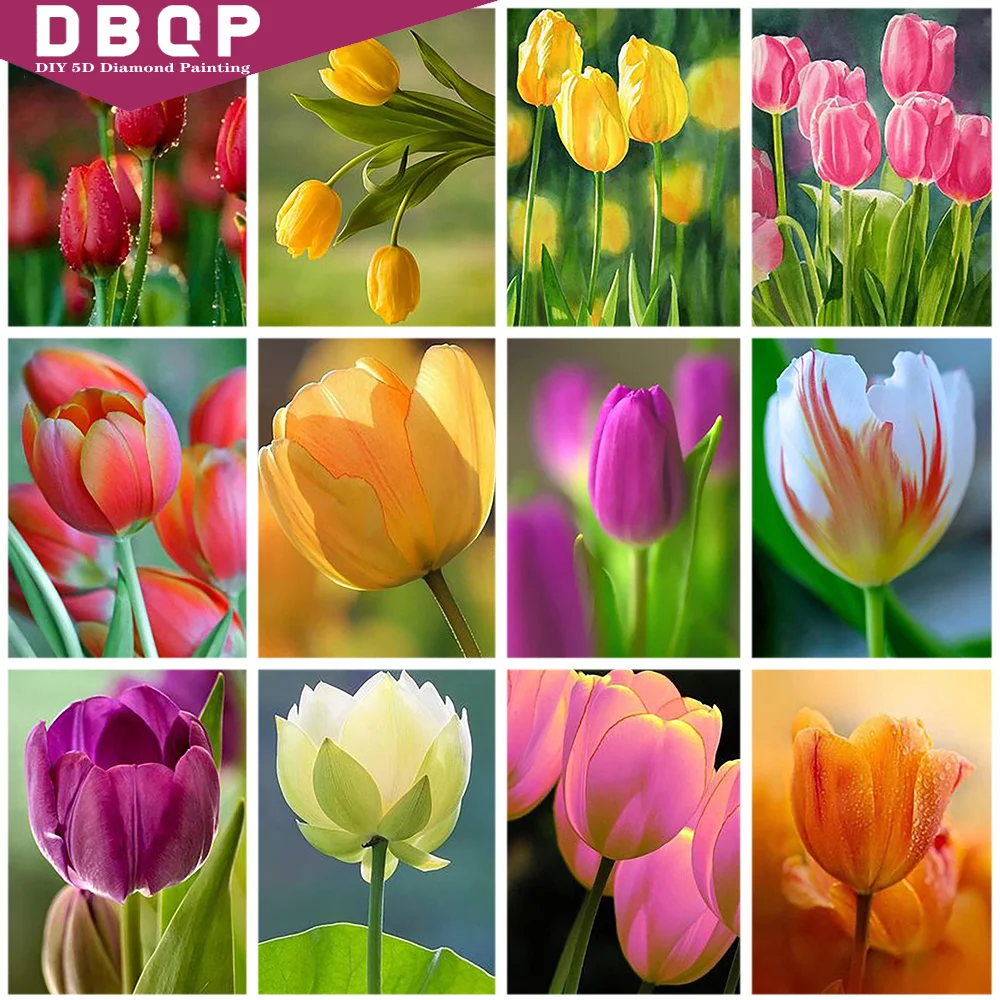 

Diamond Painting Cross Stitch Diamond Embroidery Flowers Round Drill 5D DIY Mosaic Sale Home Decor